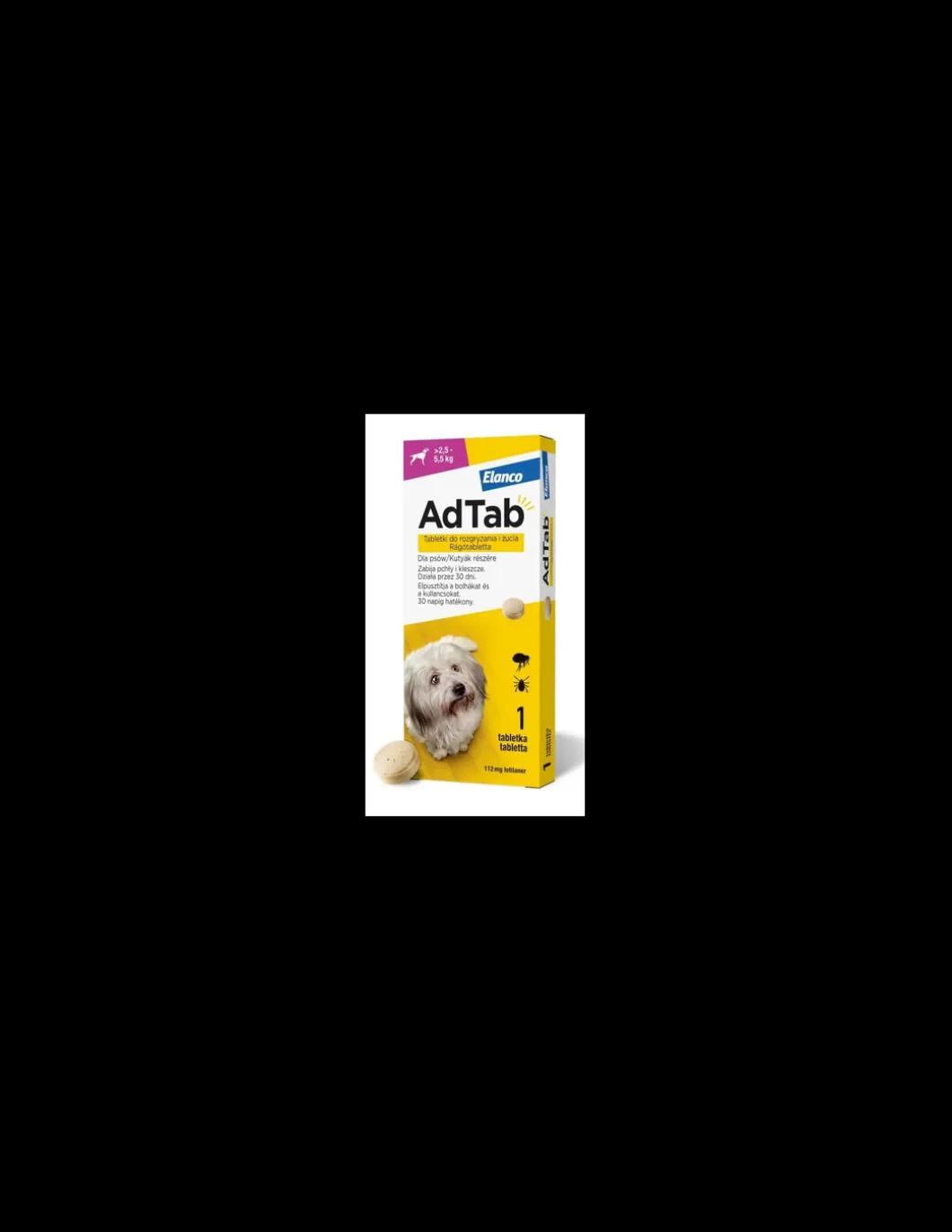adtab_dog_kg__compresse_m_0-1.webp ADTAB DOG 2,5-5,5KG 3 COMPRESSE MASTICABILI 112,5MG