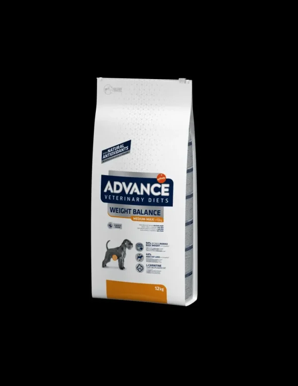 advance dog diet 12kg weight balance