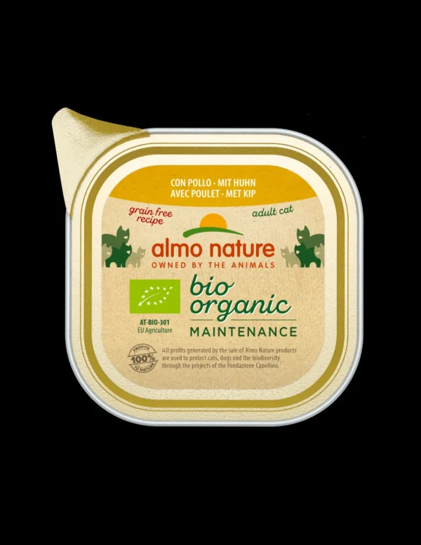 almo cat biorganic pate' vaschetta 85gr pollo 451