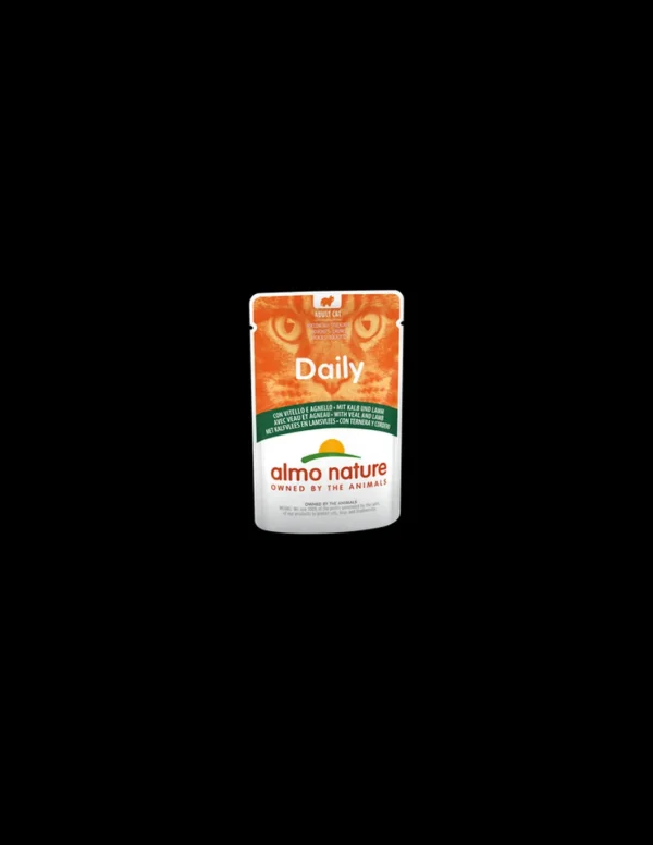 almo cat daily busta 70gr vitello e agnello 5277