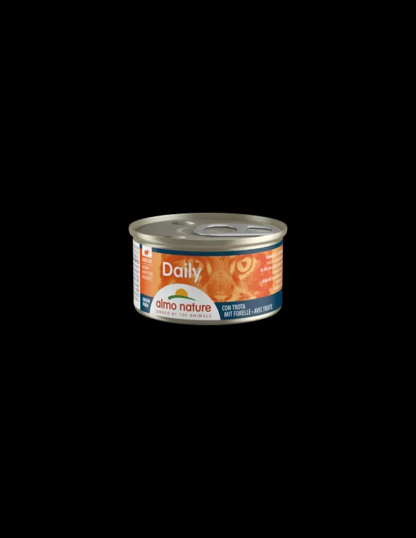 almo cat daily lattina 85gr dadini con trota 151