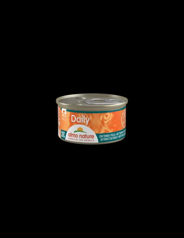 almo cat daily lattina 85gr mousse tonno e pollo 148