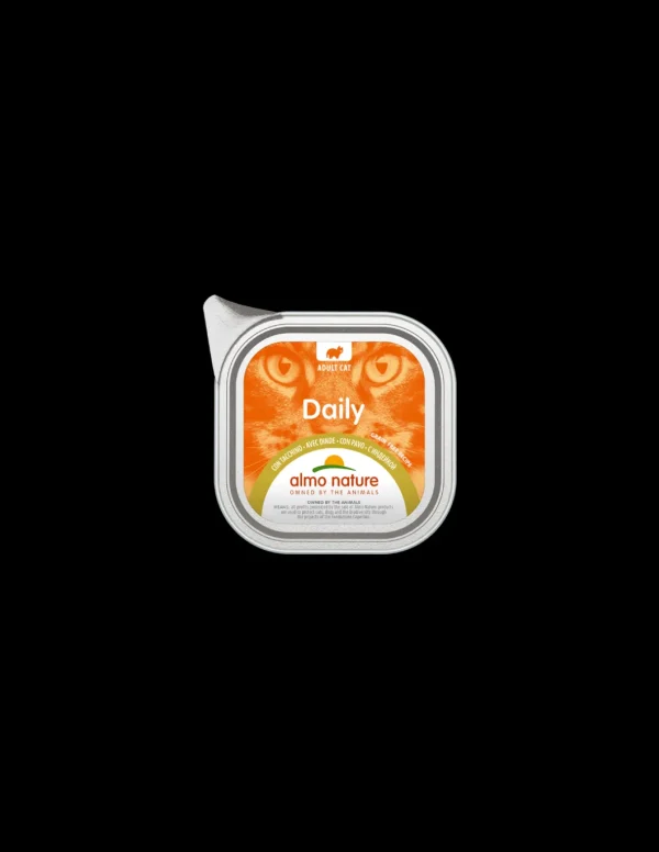 almo cat daily vaschetta 100gr pate' con tacchino 353