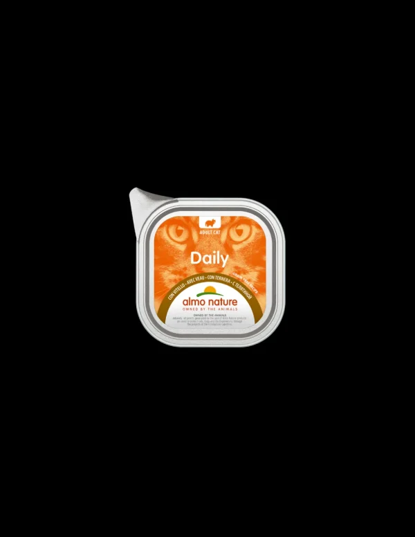 almo cat daily vaschetta 100gr pate' vitello 356