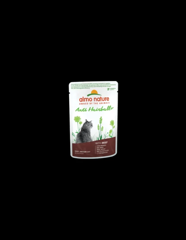 almo cat functional busta 70gr anti-hairball con manzo 5292