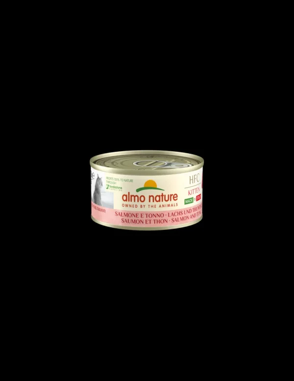 almo cat hfc complete made in italy lattina 70gr kitten salmone e tonno 5900h