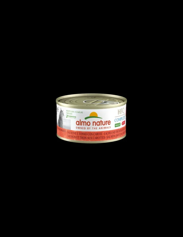 almo cat hfc complete made in italy lattina 70gr salmone e tonno con carote 5911h