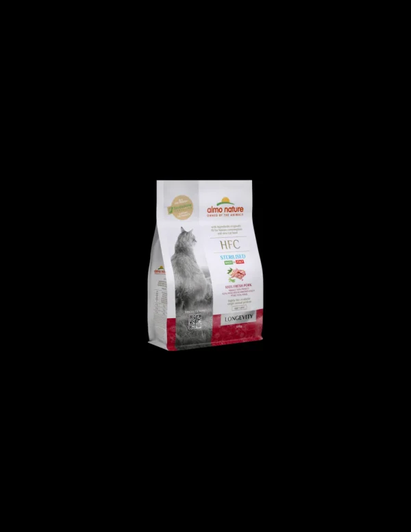 almo cat hfc 300gr adult longevity sterilizzato maiale 9120