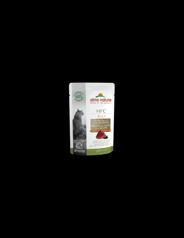 almo cat hfc jelly busta 55gr filetto di tonno e alghe 5832