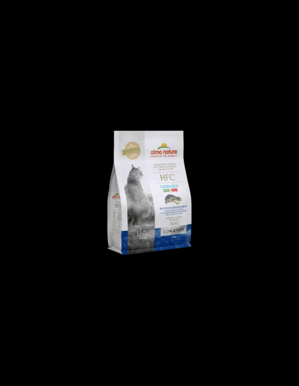 almo cat hfc 1,2kg longevity sterilizzato spigola e orata 9171