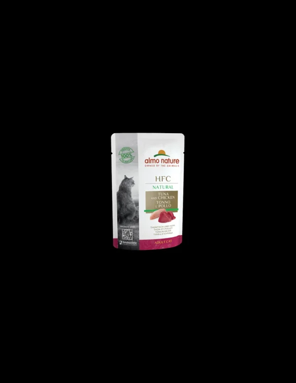 almo cat hfc natural busta 55gr tonno pollo 5805
