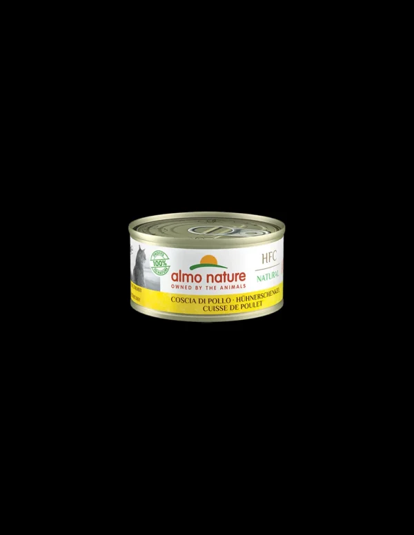 almo cat hfc natural lattina 70gr coscia di pollo 5017h