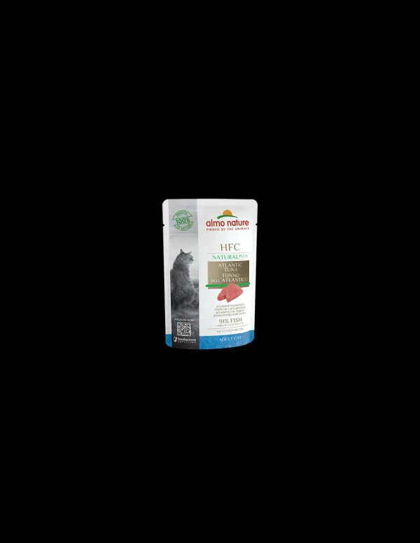 almo cat hfc natural plus busta 55gr tonno dell'atlantico 4701