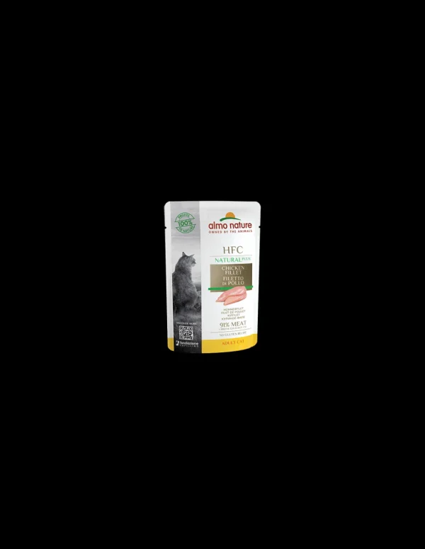 almo cat hfc natural plus busta 55gr filetto di pollo 4707