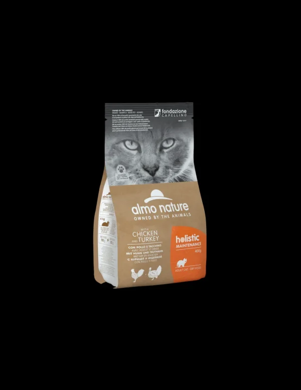 almo cat holistic dry maintenance 400gr pollo e tacchino 6801