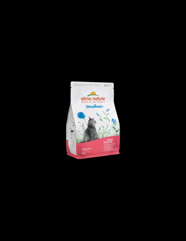 almo cat holistic functional fresh 2kg sterilised salmone e riso 671