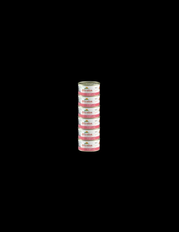 almo cat nature megapack lattina 6x70gr salmone 5029hmega off