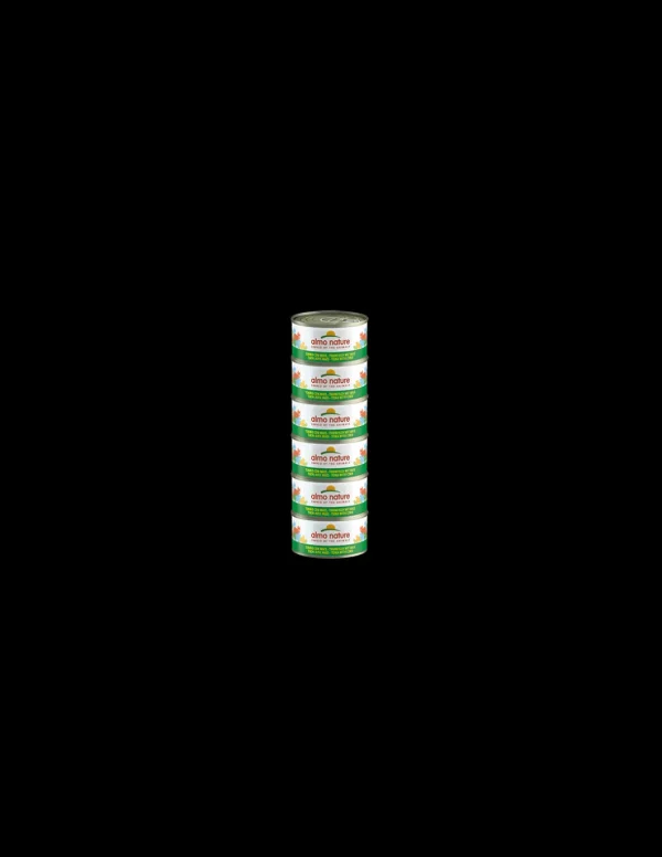 almo cat nature megapack lattina 6x70gr tonno e mais 5033hmega off