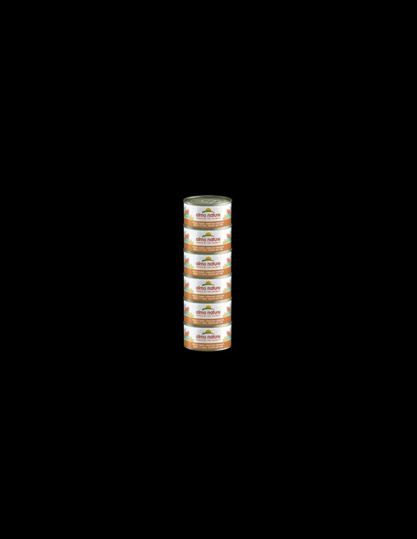 almo cat nature megapack lattina 6x70gr pollo e tonno 5025hmega off