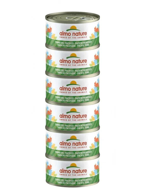 almo cat nature megapack lattina 6x70gr tonno del pacifico 5031hmega off