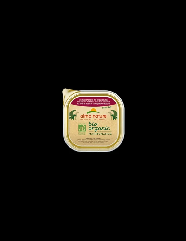 almo dog biorganic pate' vaschetta 300gr con manzo verdure 331