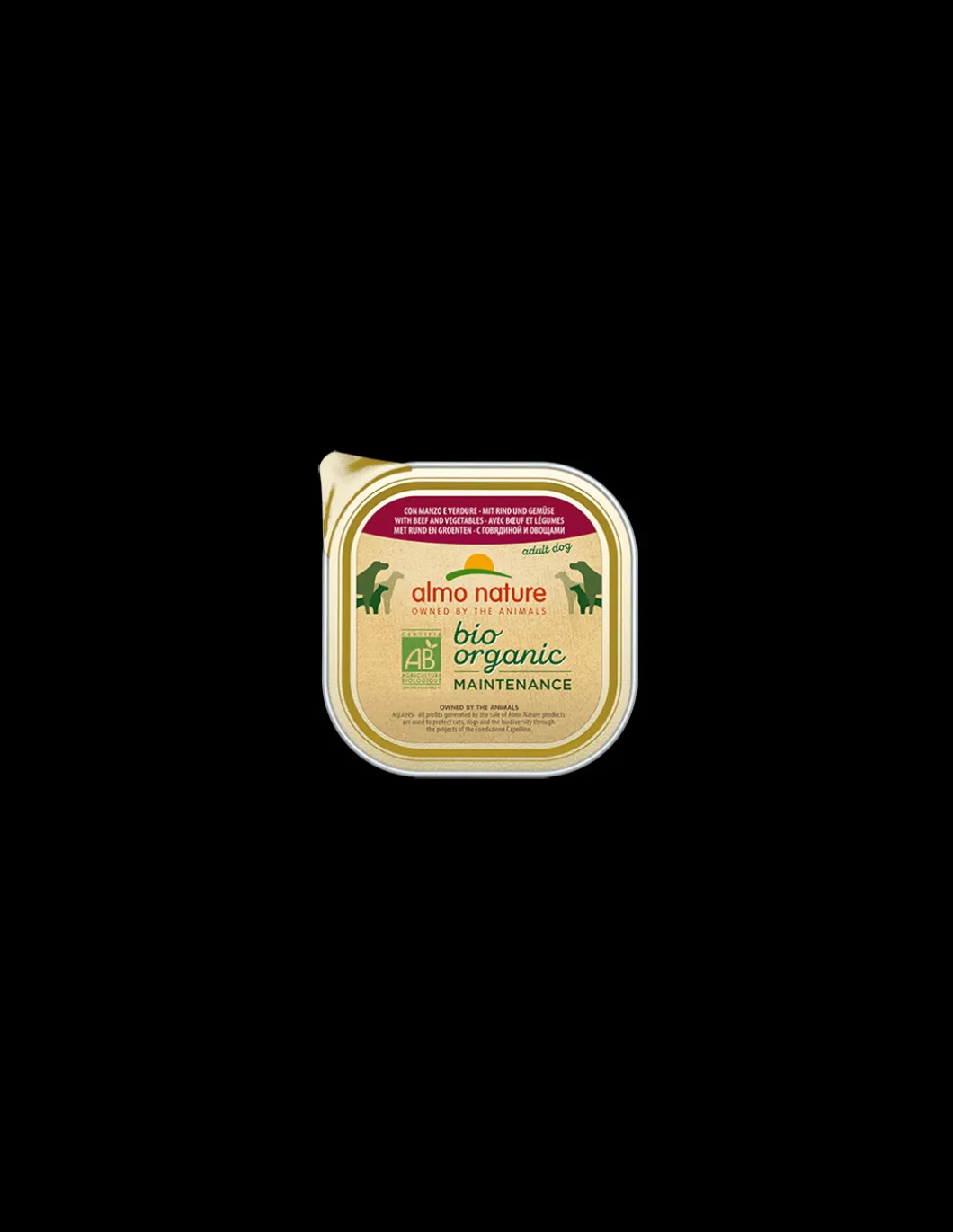 almo_dog_biorganic_pate_v_0-10.webp almo dog biorganic pate' vaschetta 300gr con manzo verdure 331