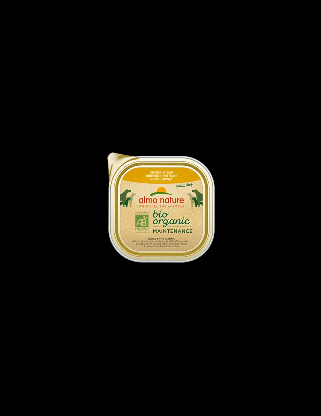 almo_dog_biorganic_pate_v_0-12.webp almo dog biorganic pate' vaschetta 300gr con pollo 258