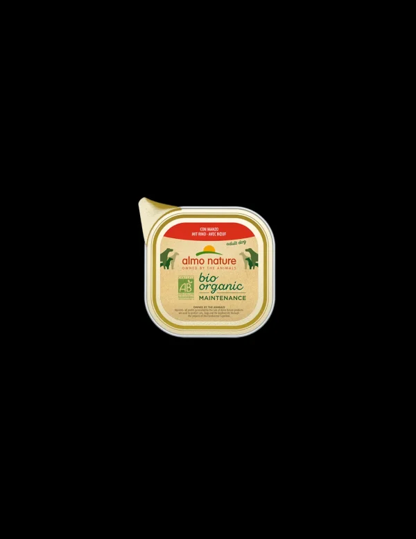 almo dog biorganic pate' vaschetta 100gr con manzo 261