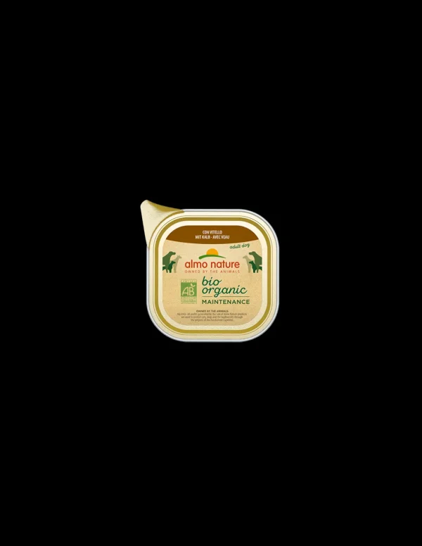 almo dog biorganic pate' vaschetta 100gr con vitello 245