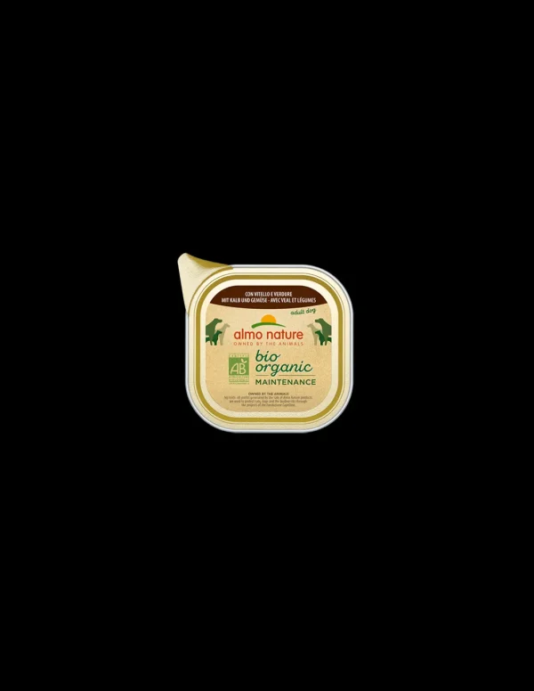 almo dog biorganic pate' vaschetta 100gr vitello verdure 304