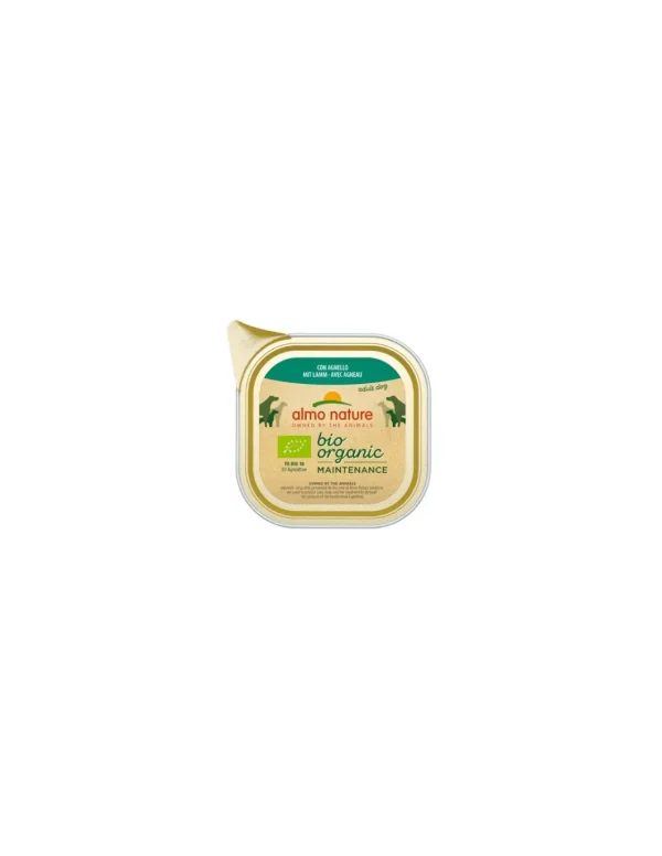 ALMO DOG BIORGANIC PATE' VASCHETTA 100GR CON AGNELLO 260