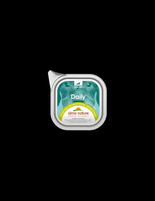 almo dog daily pate' vaschetta 300gr pollo e piselli 231