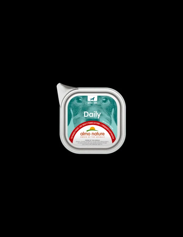 almo dog daily pate' vaschetta 100gr manzo e patate 223