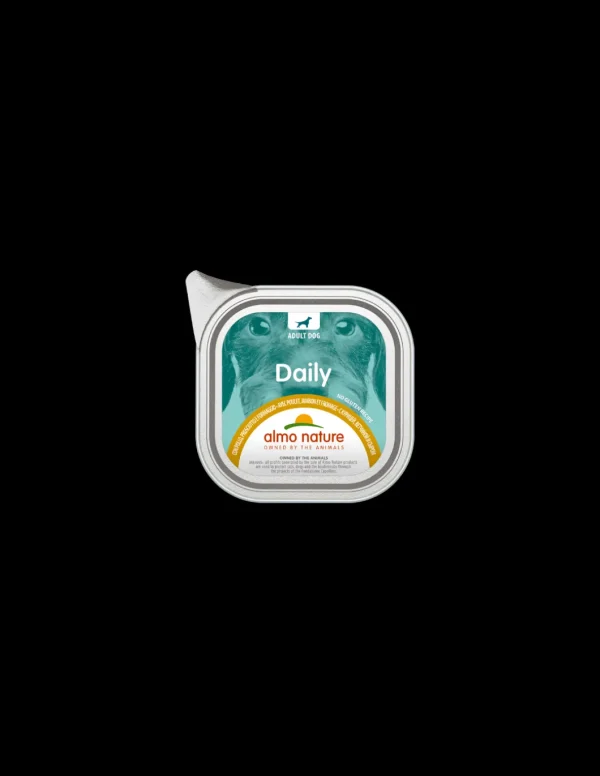 almo dog daily pate' vaschetta 300gr pollo prosciutto e formaggio 237