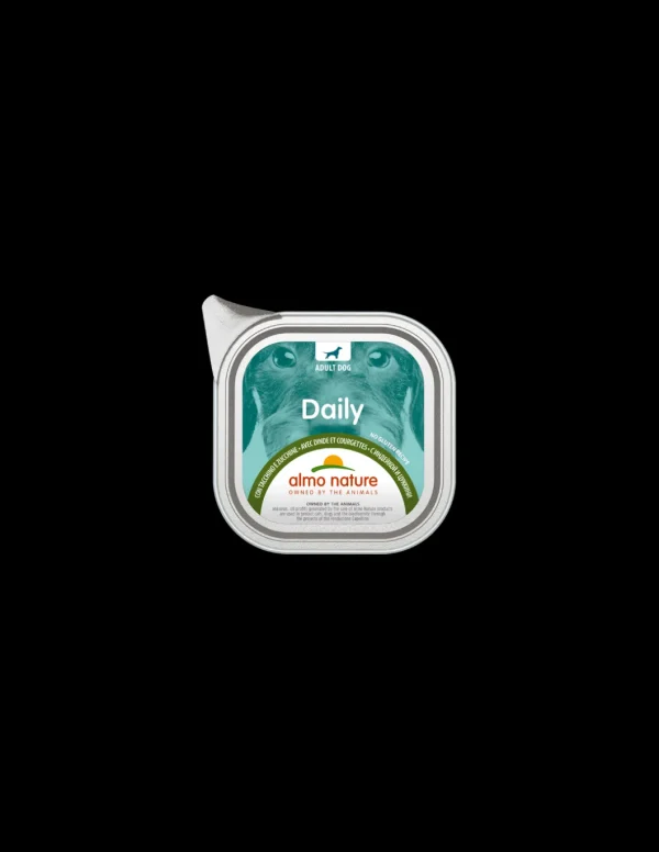 almo dog daily pate' vaschetta 300gr tacchino e zucchine 235