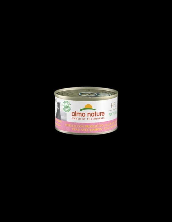 almo dog hfc natural lattina 95gr vitello con prosciutto 5547