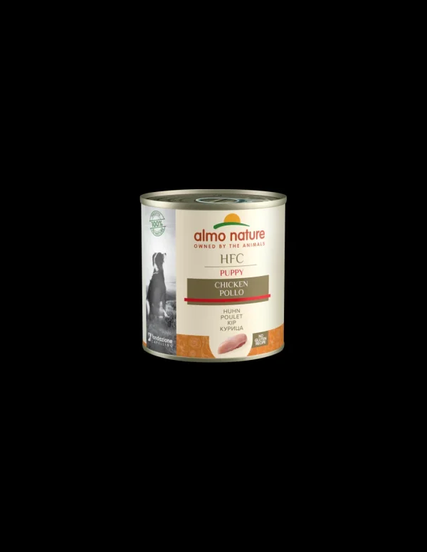 almo dog hfc natural lattina 280gr puppy pollo 5530