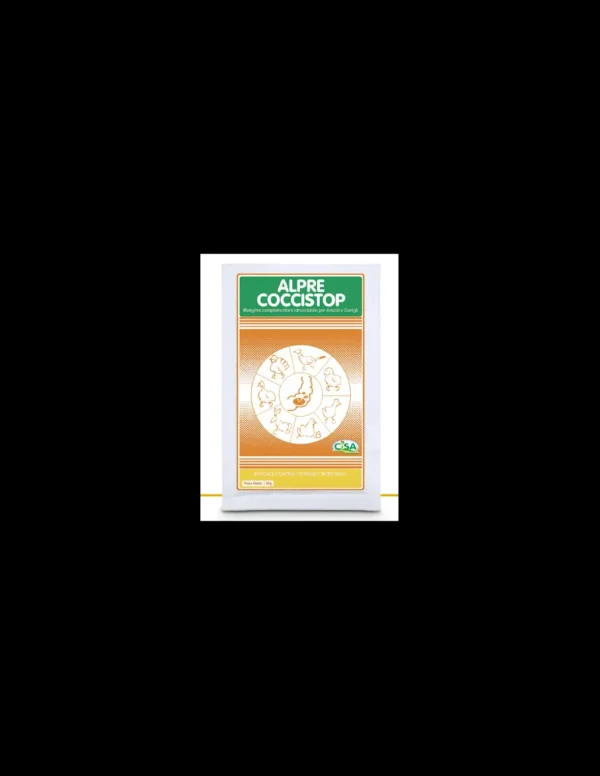alpre cocci-stop polvere busta 50gr mangime complementare per avicoli e conigli contro i parassiti intestinali int8034
