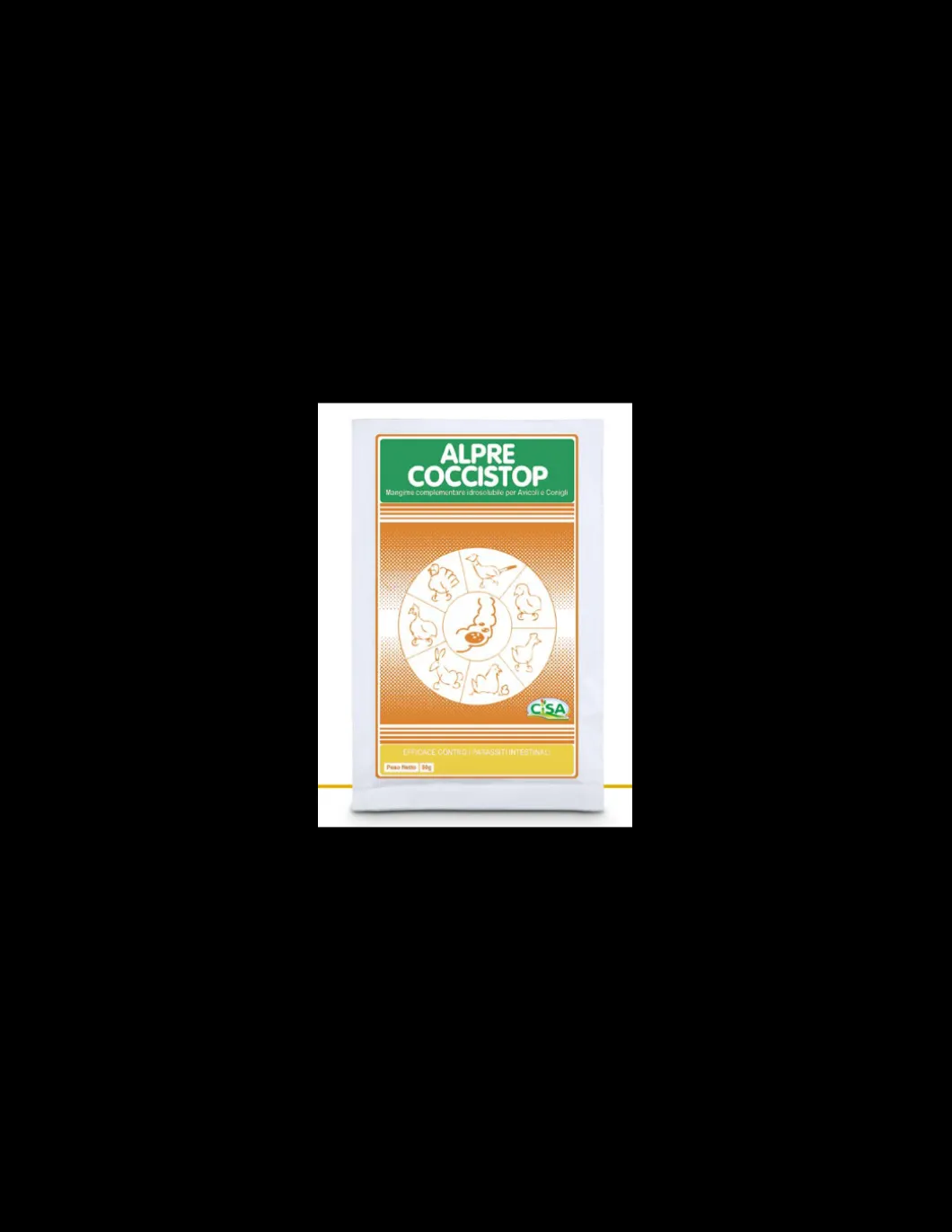 alpre_coccistop_polvere_b_1.webp alpre cocci-stop polvere busta 50gr mangime complementare per avicoli e conigli contro i parassiti intestinali int8034