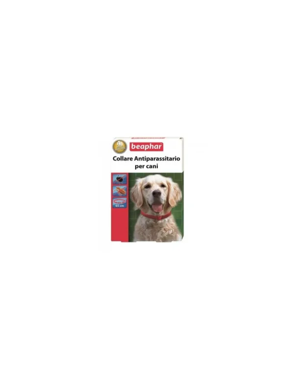 beaphar collare antiparassitario per cani rosso