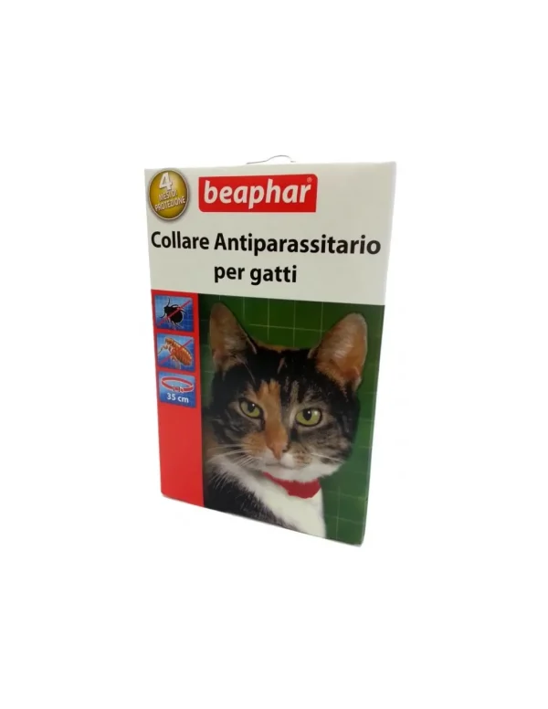 beaphar collare antiparassitario per gatti rosso