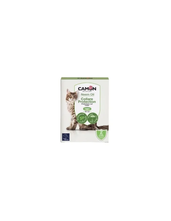 camon orme naturali collare all'olio di neem per gatti
