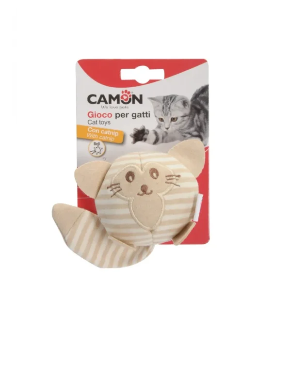 camon peluche con campanellino e catnip