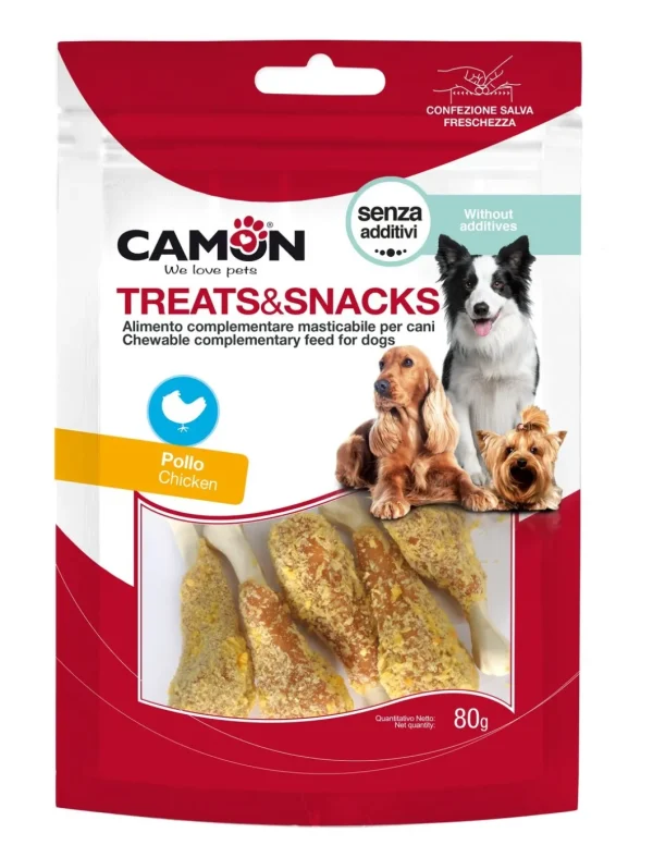 camon snack dog coscette impanate di pollo 4x20g