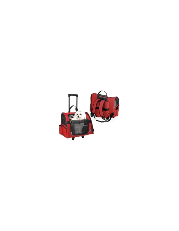 camon trasportino+trolley+zainetto rosso