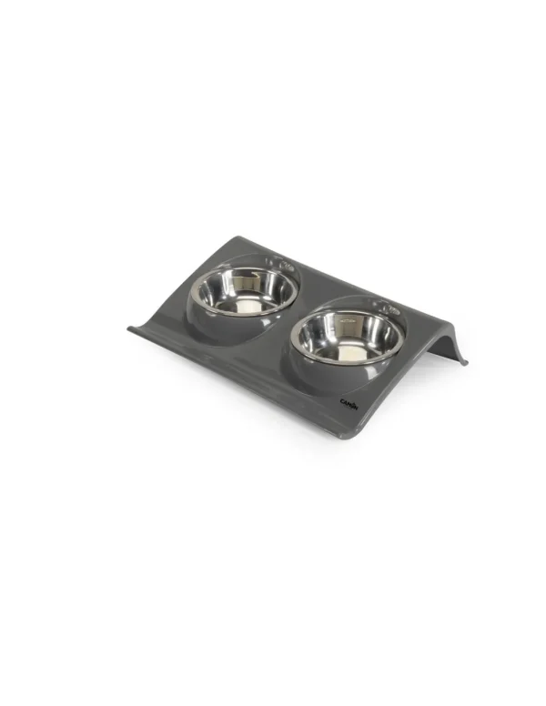 camon vassoio con ciotole in acciaio 150ml