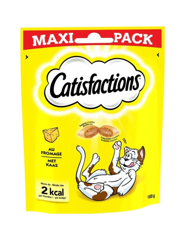 catisfaction cat snack formaggio 180gr 370444