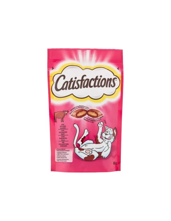 catisfaction cat snack manzo 60gr 274009