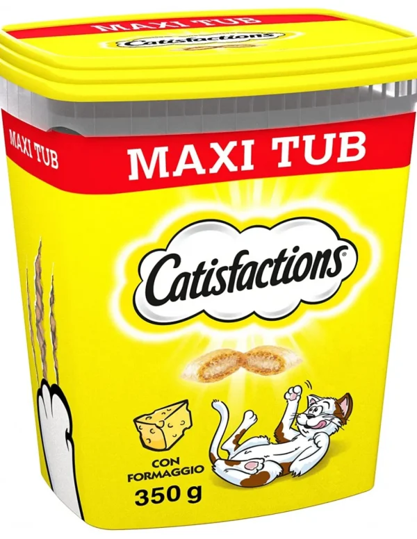 catisfaction cat snack maxi tub formaggio 350gr 434061