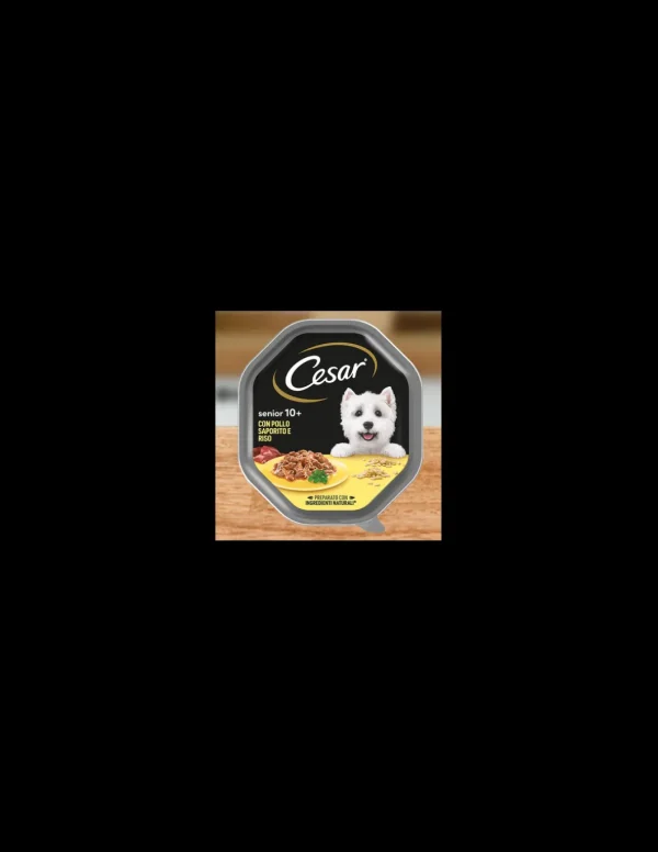 cesar 150gr senior 10+ pollo saporito e riso in salsa 399219